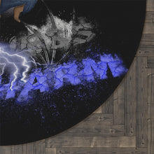 Load image into Gallery viewer, Light vs Darkness Blue Angel (Round Rug)
