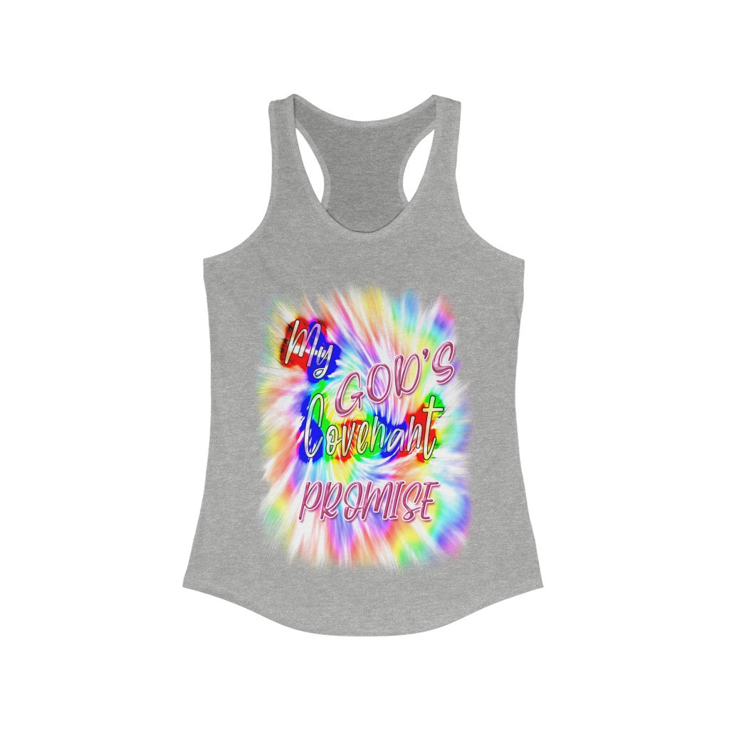 My God's Covenant Promise Gen 19:13 - Women's Ideal Racerback Tank