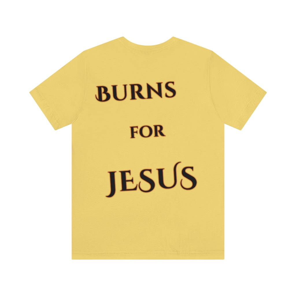My Heart Burns for Jesus Unisex Jersey Short Sleeve Tee
