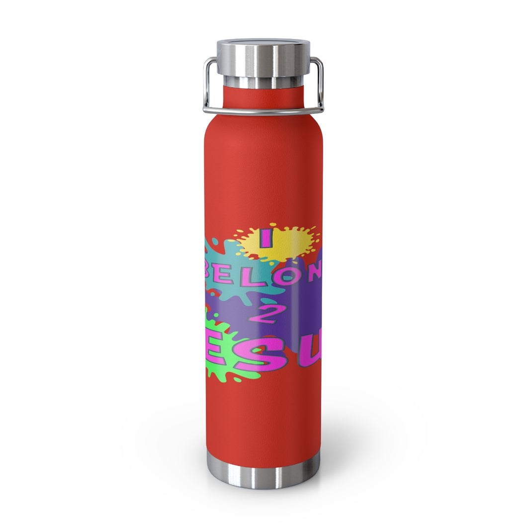 Big God said Let There Be Light & I Belong to JESUS (22oz Vacuum Insulated Bottle)