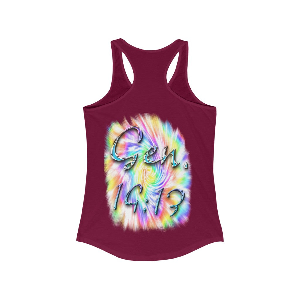 My God's Covenant Promise Gen 19:13 - Women's Ideal Racerback Tank