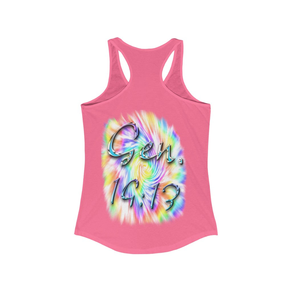 My God's Covenant Promise Gen 19:13 - Women's Ideal Racerback Tank