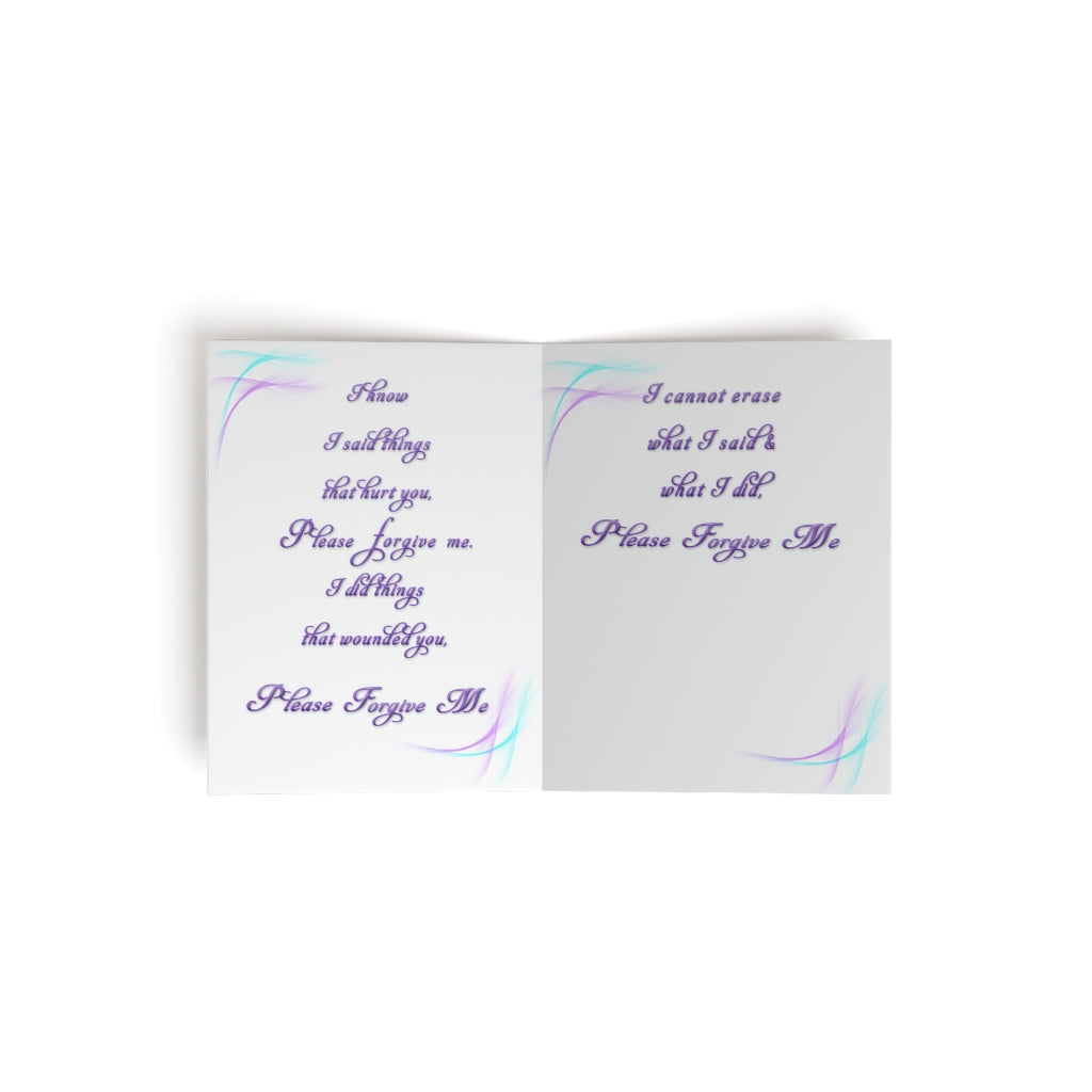 Please Forgive Me - Greeting cards (8, 16, and 24 pcs)