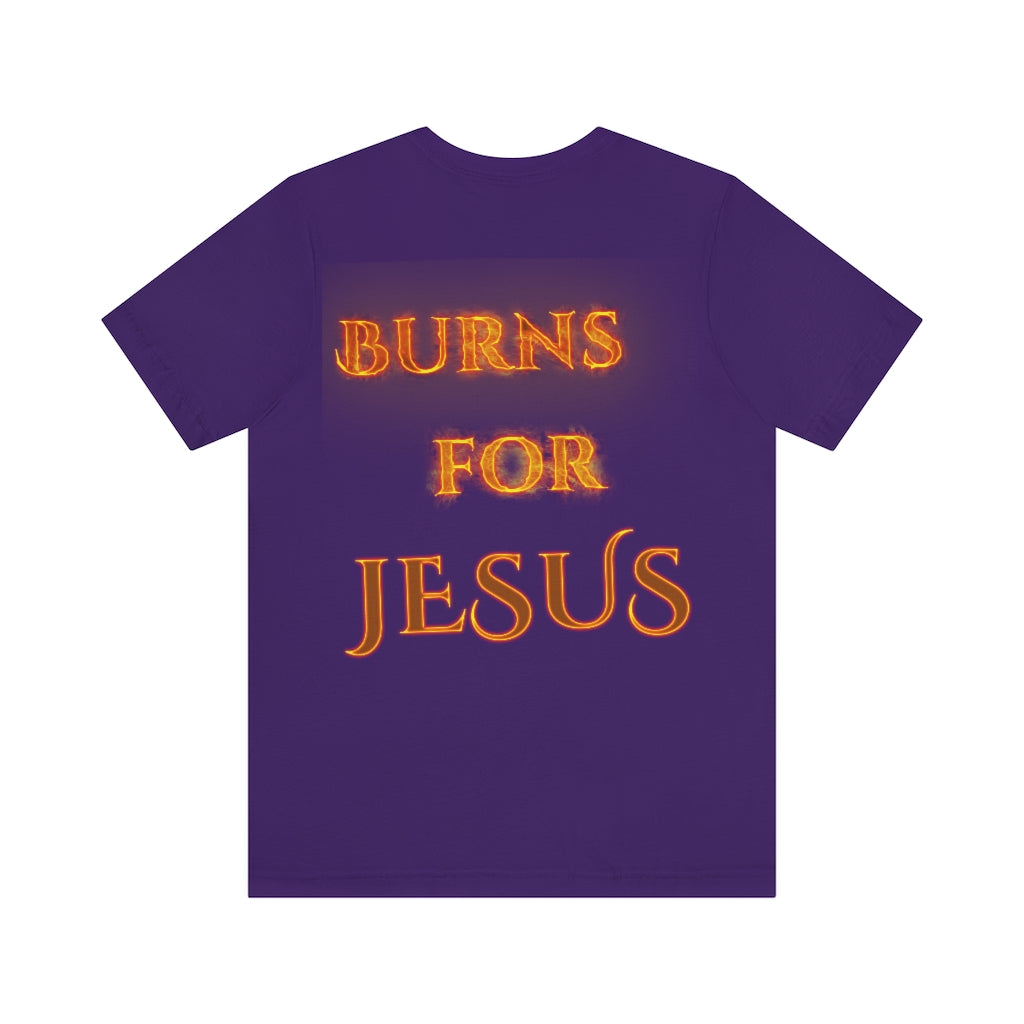 My Heart Burns for Jesus Unisex Jersey Short Sleeve Tee