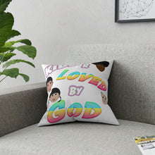 Load image into Gallery viewer, KIDS ARE LOVED BY GOD (Broadcloth Pillow)
