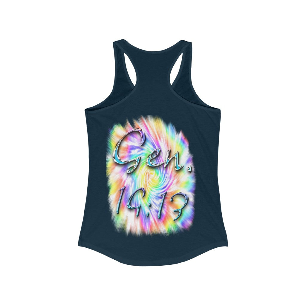 My God's Covenant Promise Gen 19:13 - Women's Ideal Racerback Tank