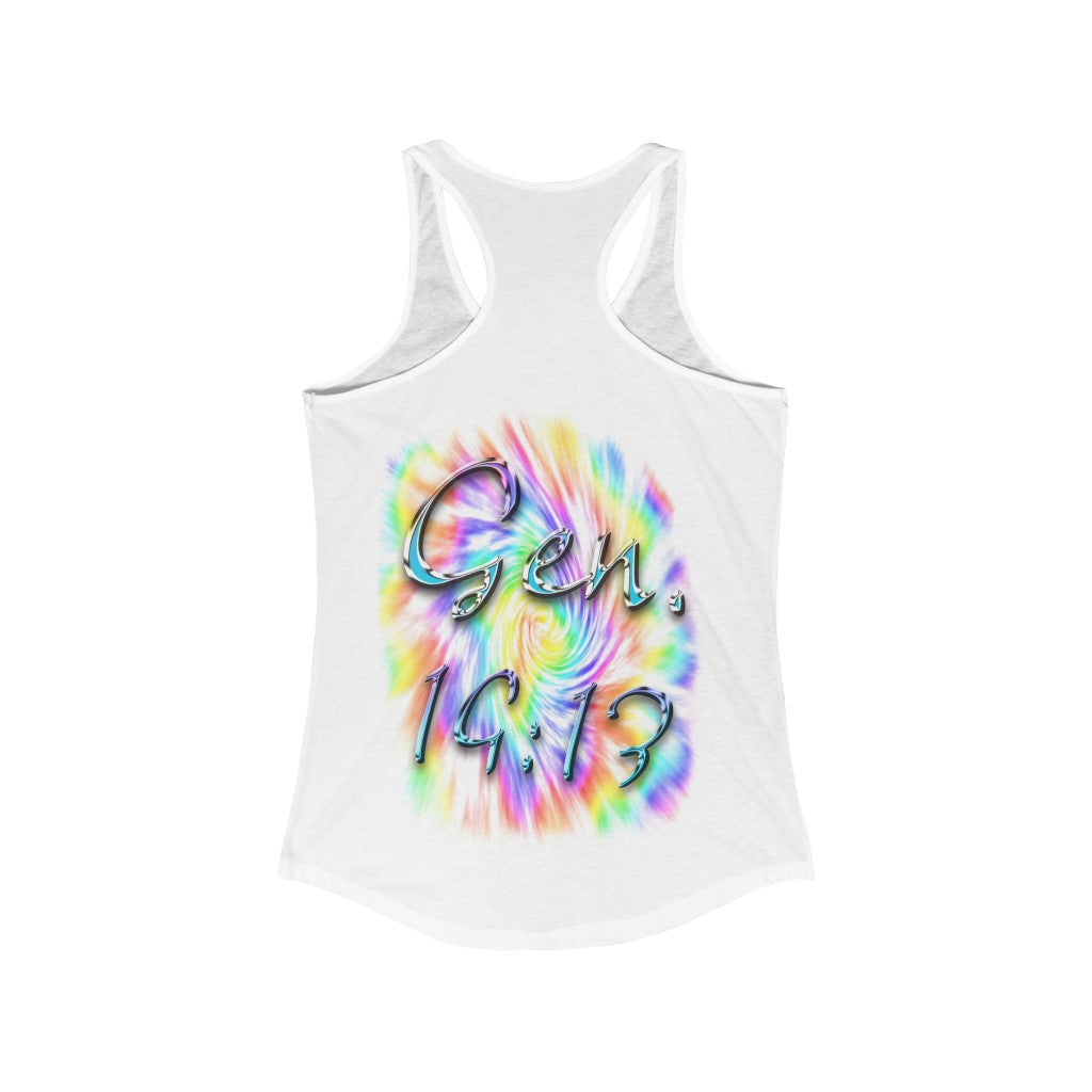 My God's Covenant Promise Gen 19:13 - Women's Ideal Racerback Tank
