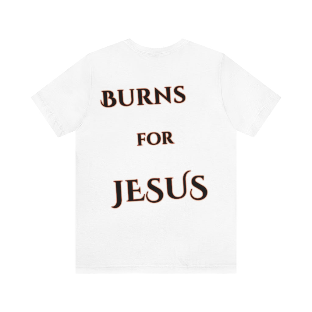 My Heart Burns for Jesus Unisex Jersey Short Sleeve Tee