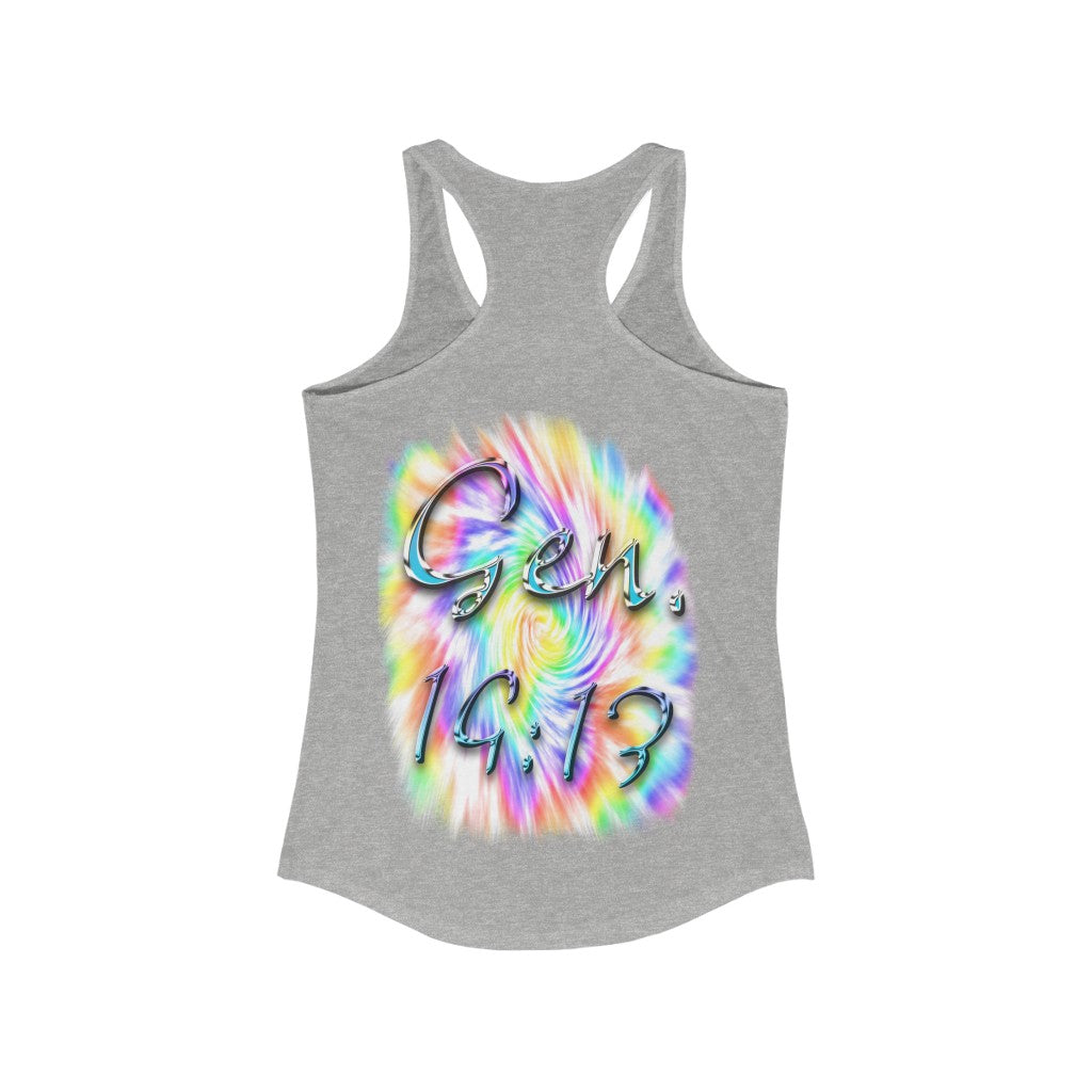 My God's Covenant Promise Gen 19:13 - Women's Ideal Racerback Tank