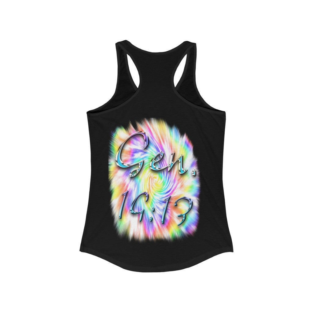 My God's Covenant Promise Gen 19:13 - Women's Ideal Racerback Tank