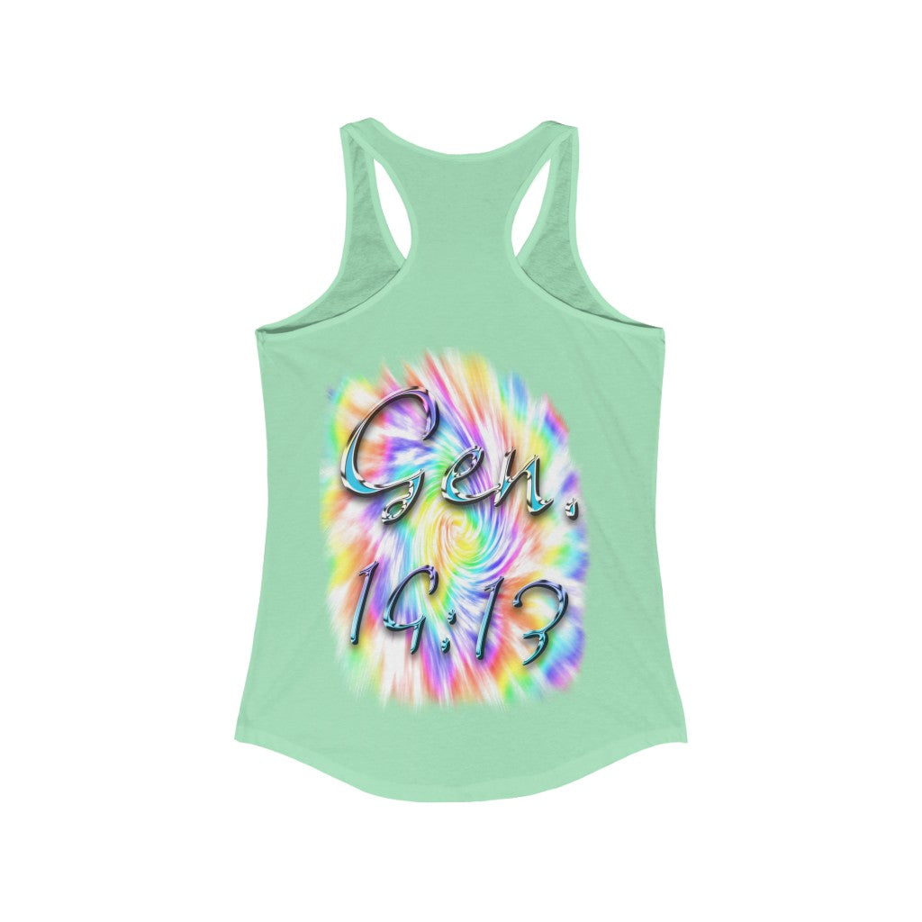 My God's Covenant Promise Gen 19:13 - Women's Ideal Racerback Tank