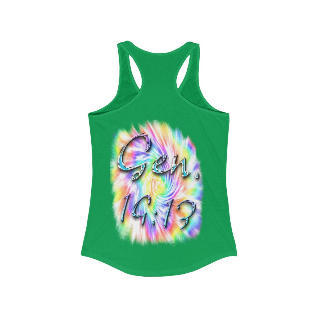 My God's Covenant Promise Gen 19:13 - Women's Ideal Racerback Tank