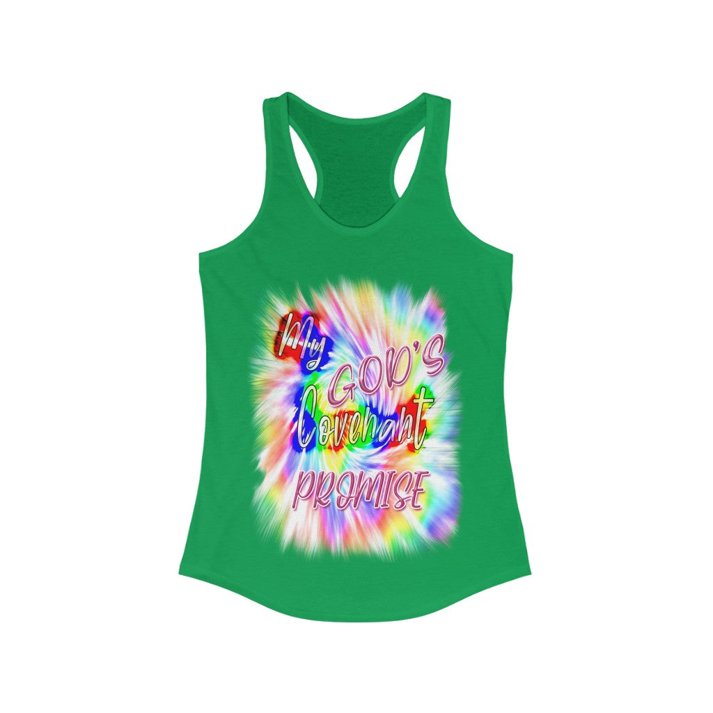 My God's Covenant Promise Gen 19:13 - Women's Ideal Racerback Tank