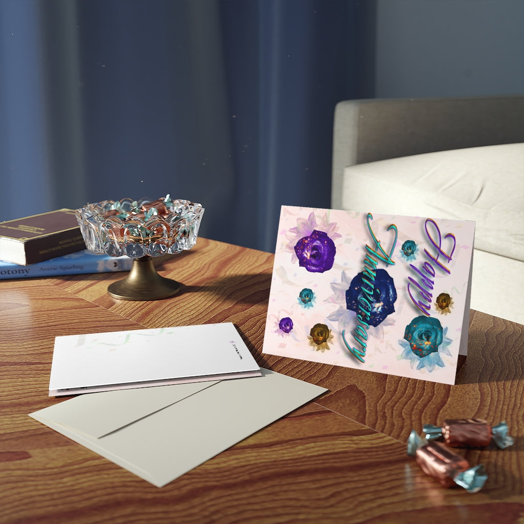 Happy Anniversary - Greeting cards (8, 16, and 24 pcs)