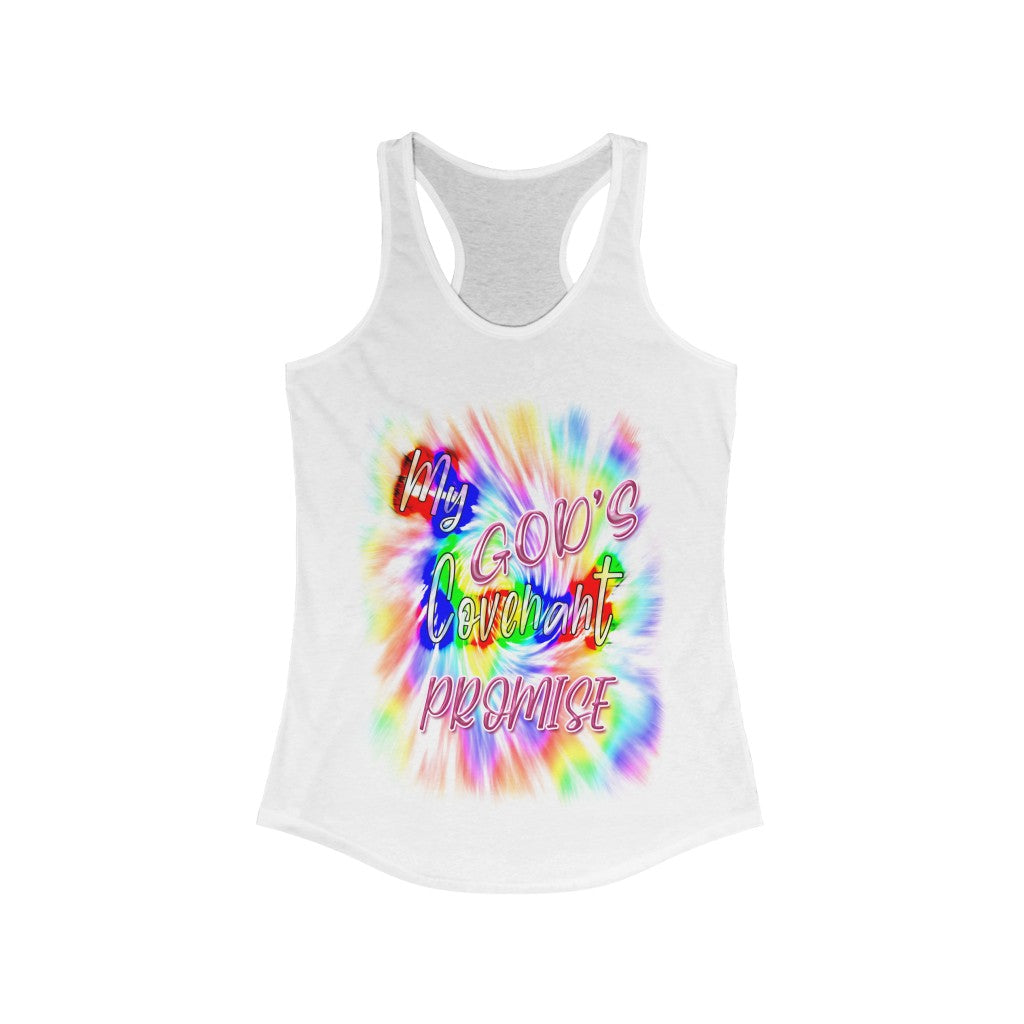 My God's Covenant Promise Gen 19:13 - Women's Ideal Racerback Tank