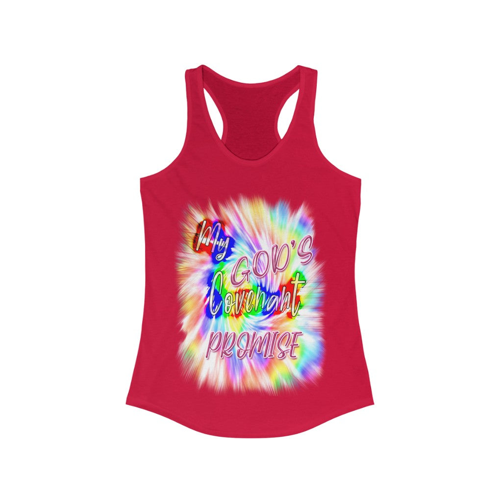 My God's Covenant Promise Gen 19:13 - Women's Ideal Racerback Tank