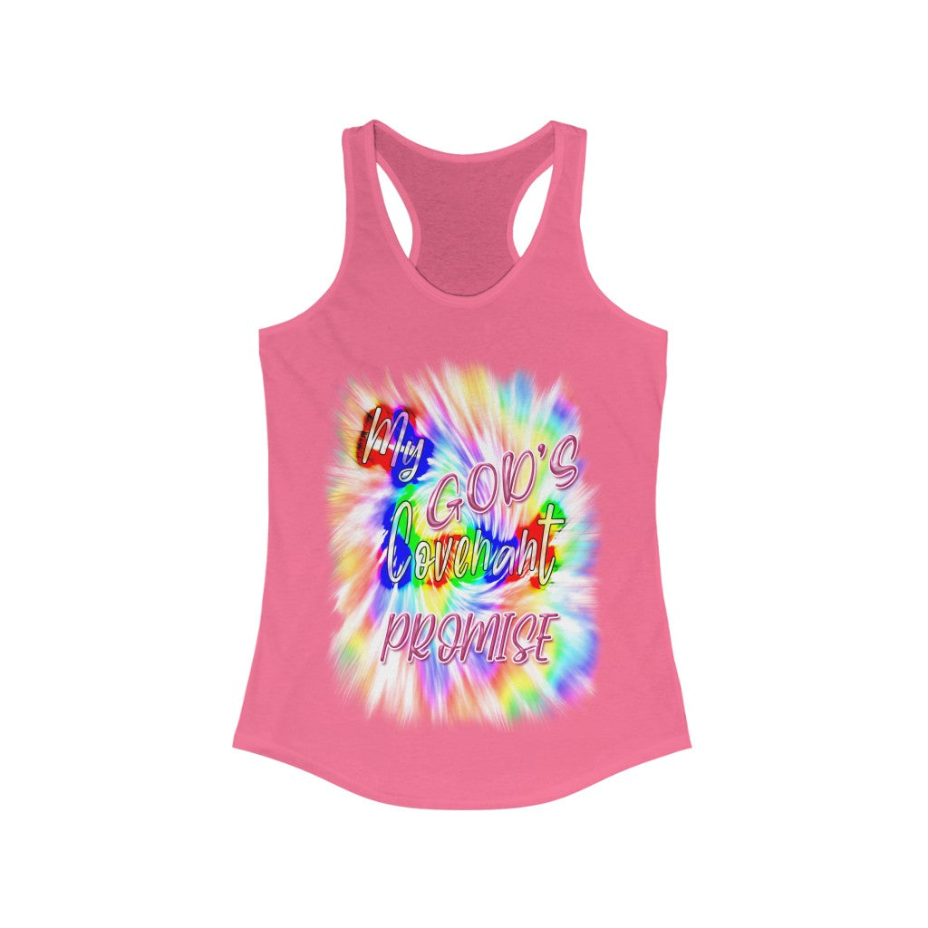 My God's Covenant Promise Gen 19:13 - Women's Ideal Racerback Tank