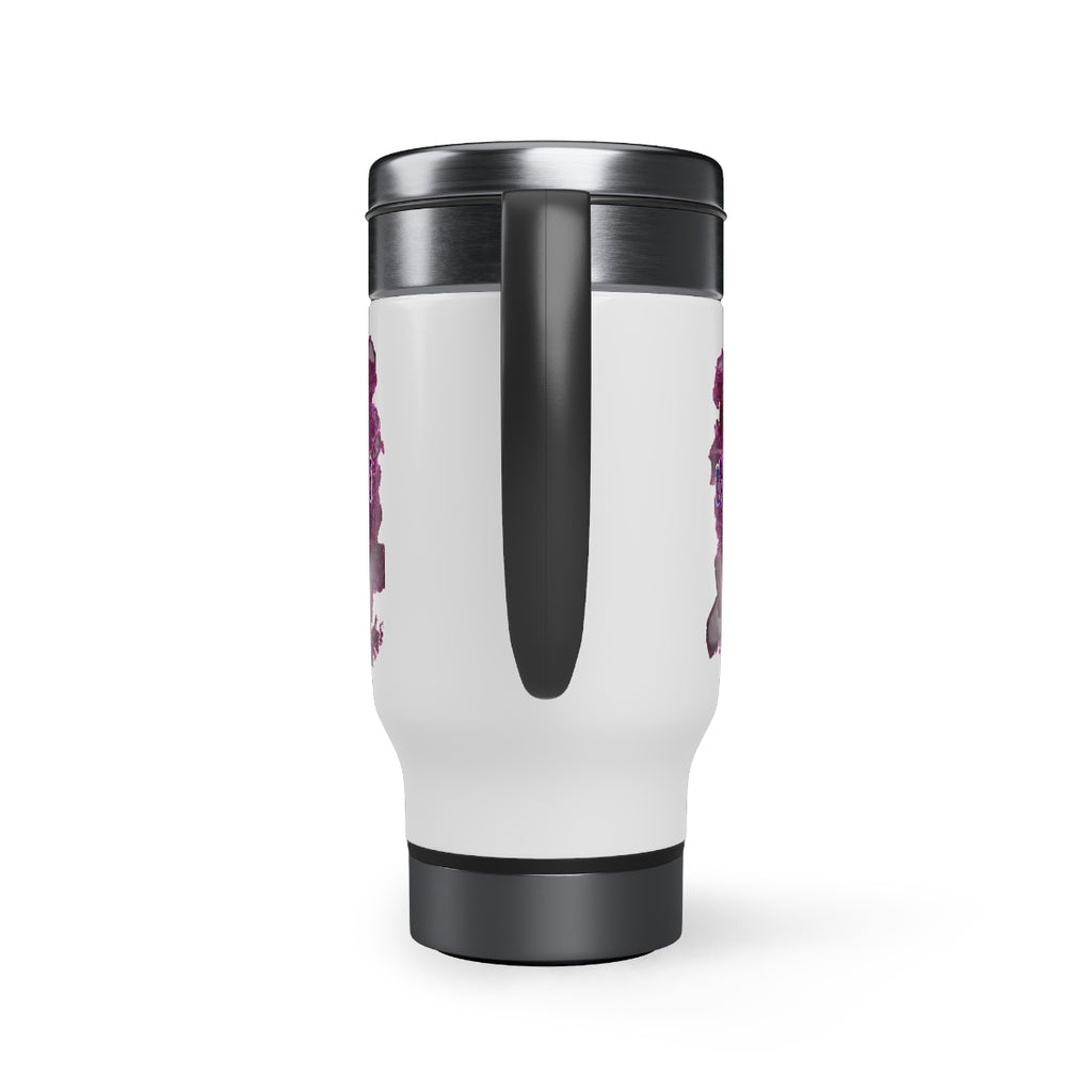 Ps. 23:5 Overflowing Cup (Stainless Steel Travel Mug with Handle, 14oz)