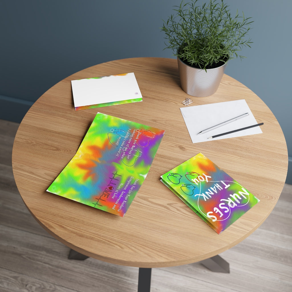 Nurses - Thank You (Folded Greeting Cards)