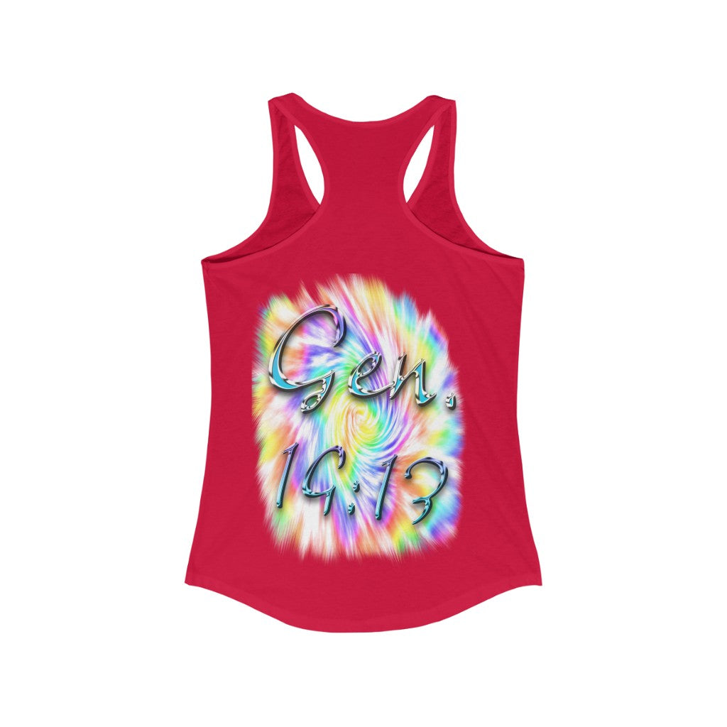 My God's Covenant Promise Gen 19:13 - Women's Ideal Racerback Tank