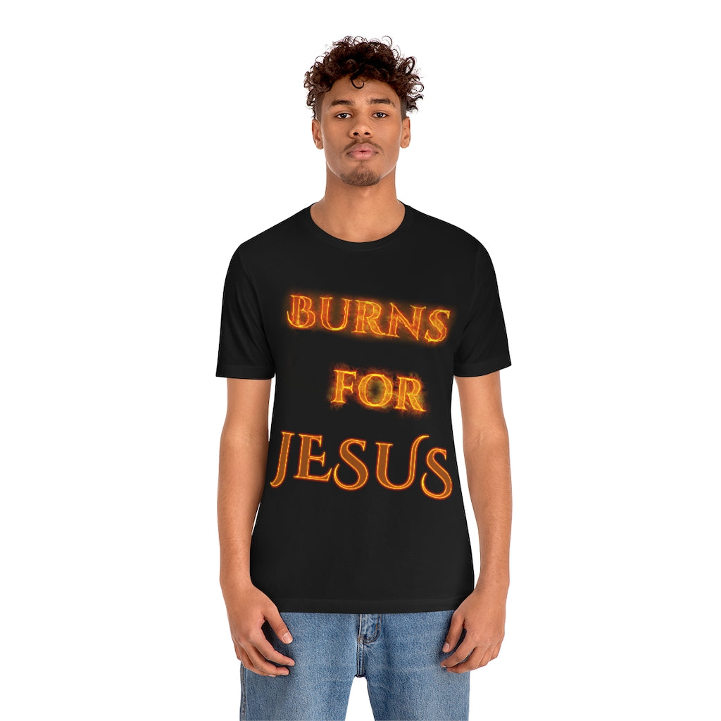 My Heart Burns for Jesus Unisex Jersey Short Sleeve Tee