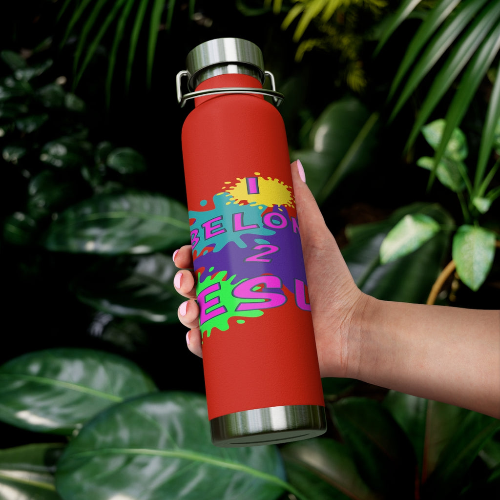 Big God said Let There Be Light & I Belong to JESUS (22oz Vacuum Insulated Bottle)