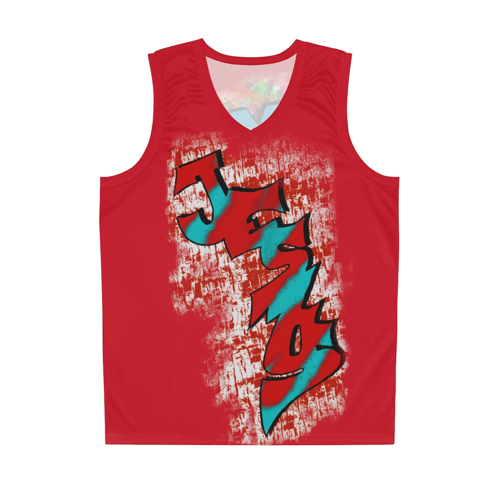 Jesus My King - Red (Basketball Jersey)