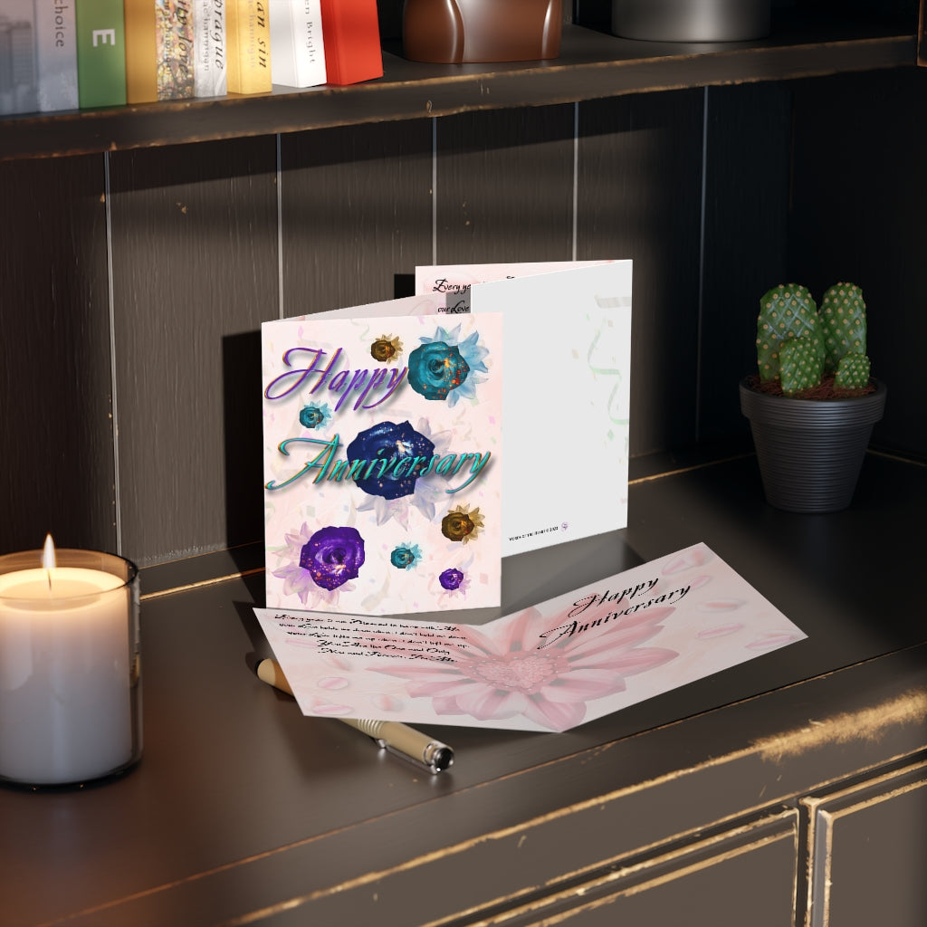 Happy Anniversary - Greeting cards (8, 16, and 24 pcs)
