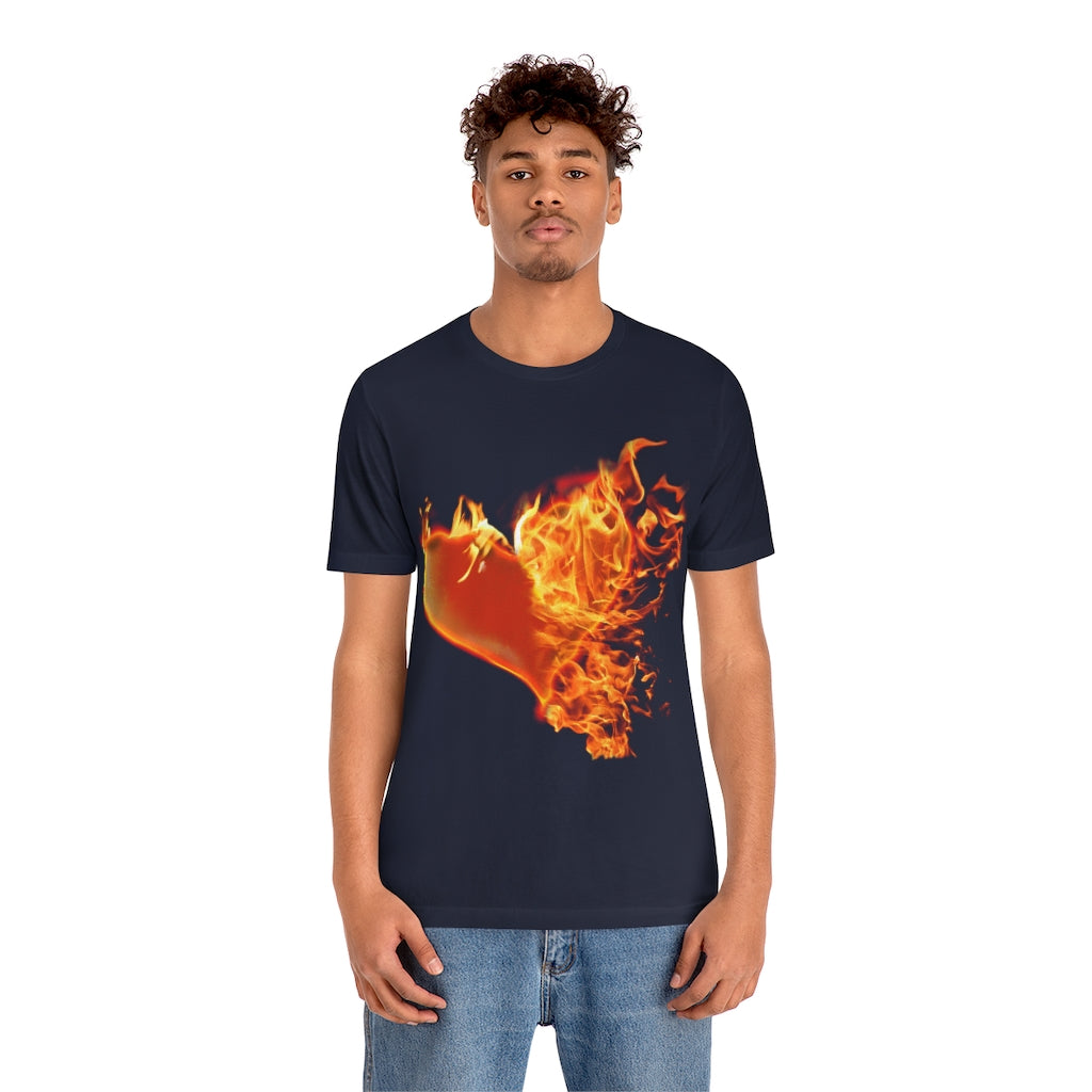 My Heart Burns for Jesus Unisex Jersey Short Sleeve Tee