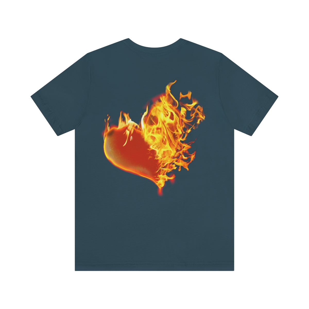 MY HEART BURNS FOR JESUS (Unisex Jersey Short Sleeve Tee)