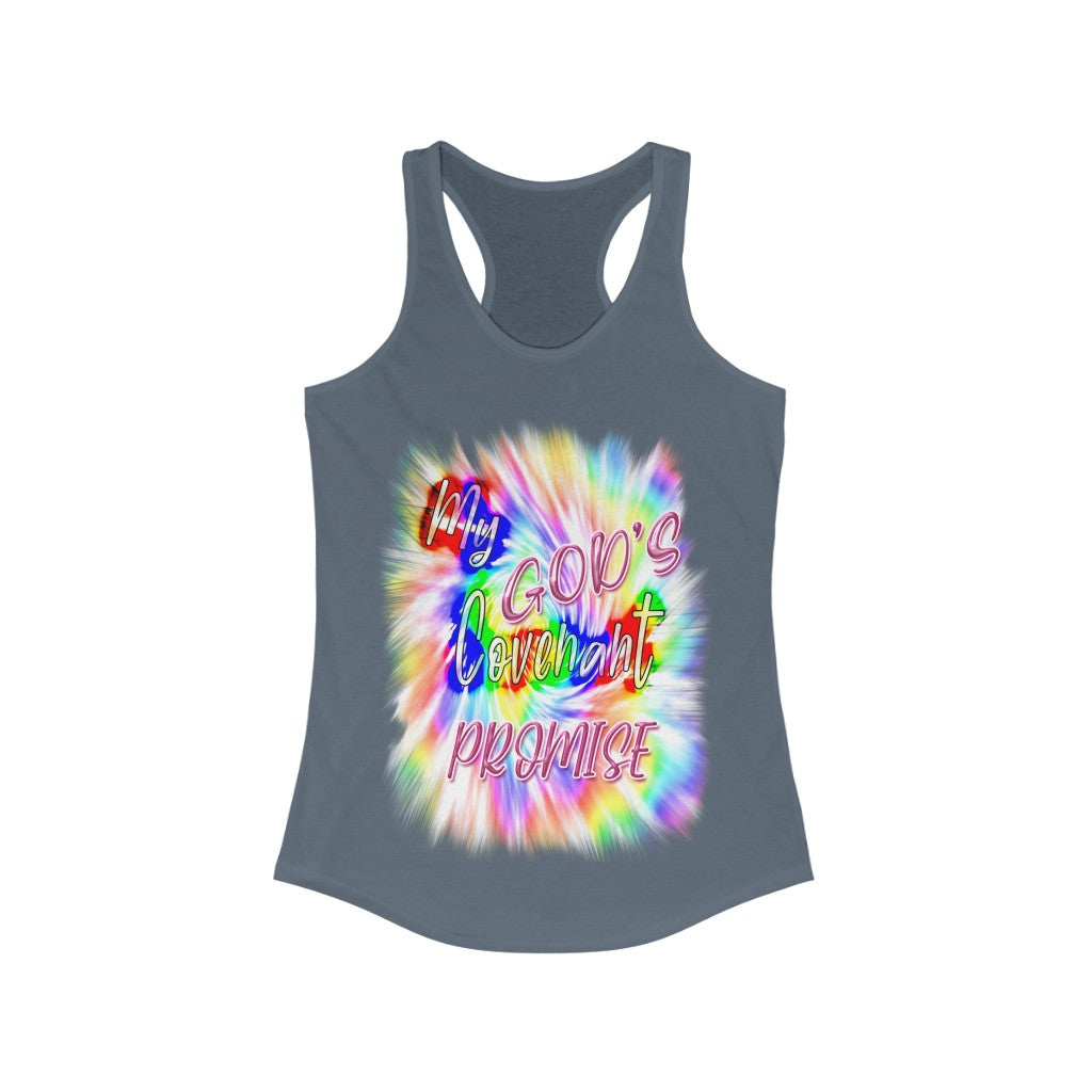 My God's Covenant Promise Gen 19:13 - Women's Ideal Racerback Tank