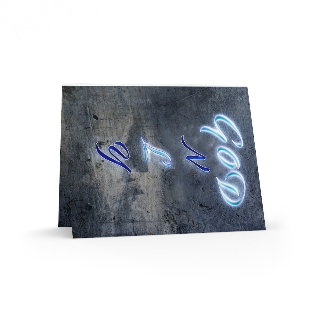 GOD ONLY NEVER LEAVES YOU - Greeting cards (8, 16, and 24 pcs)