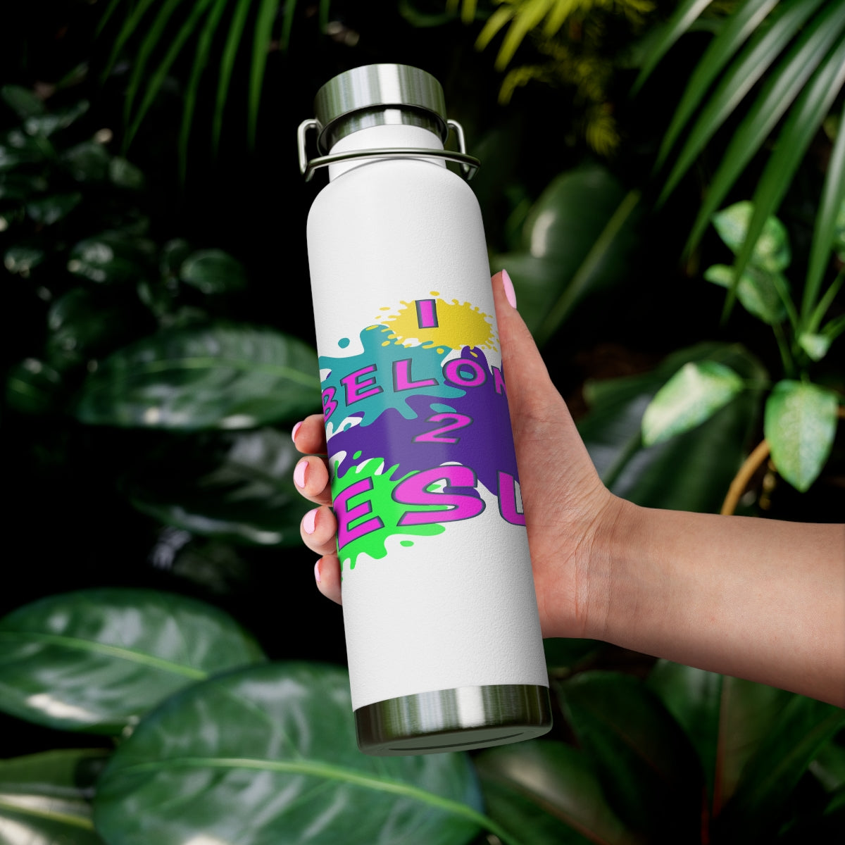 Big God said Let There Be Light & I Belong to JESUS (22oz Vacuum Insulated Bottle)