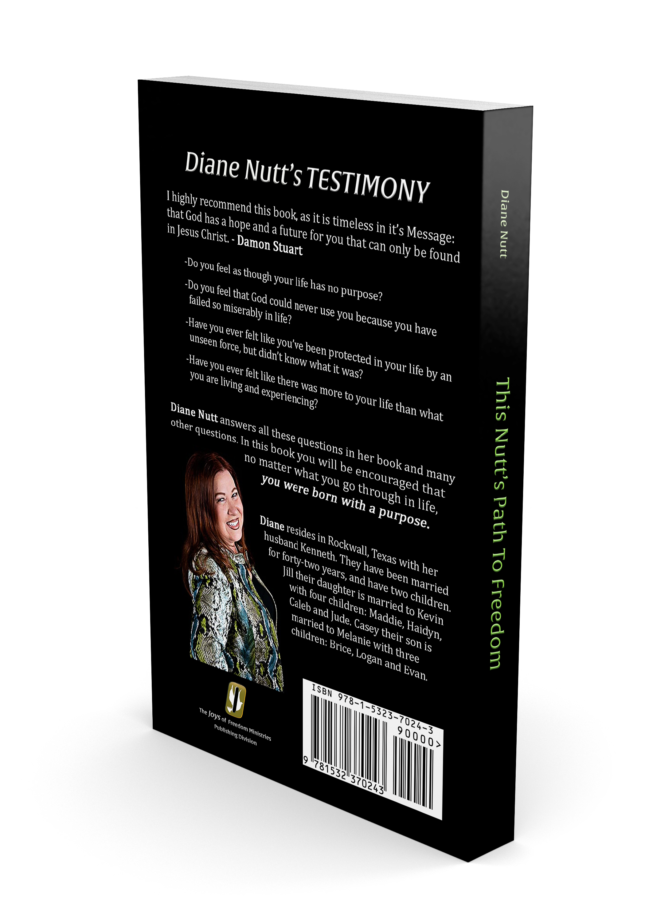 Book Cover Design - (This Nutt's Path To Freedom Choose Life Not Death: Book Contents Not For Sale) (Contact doveminrc@gmail.com for written book)