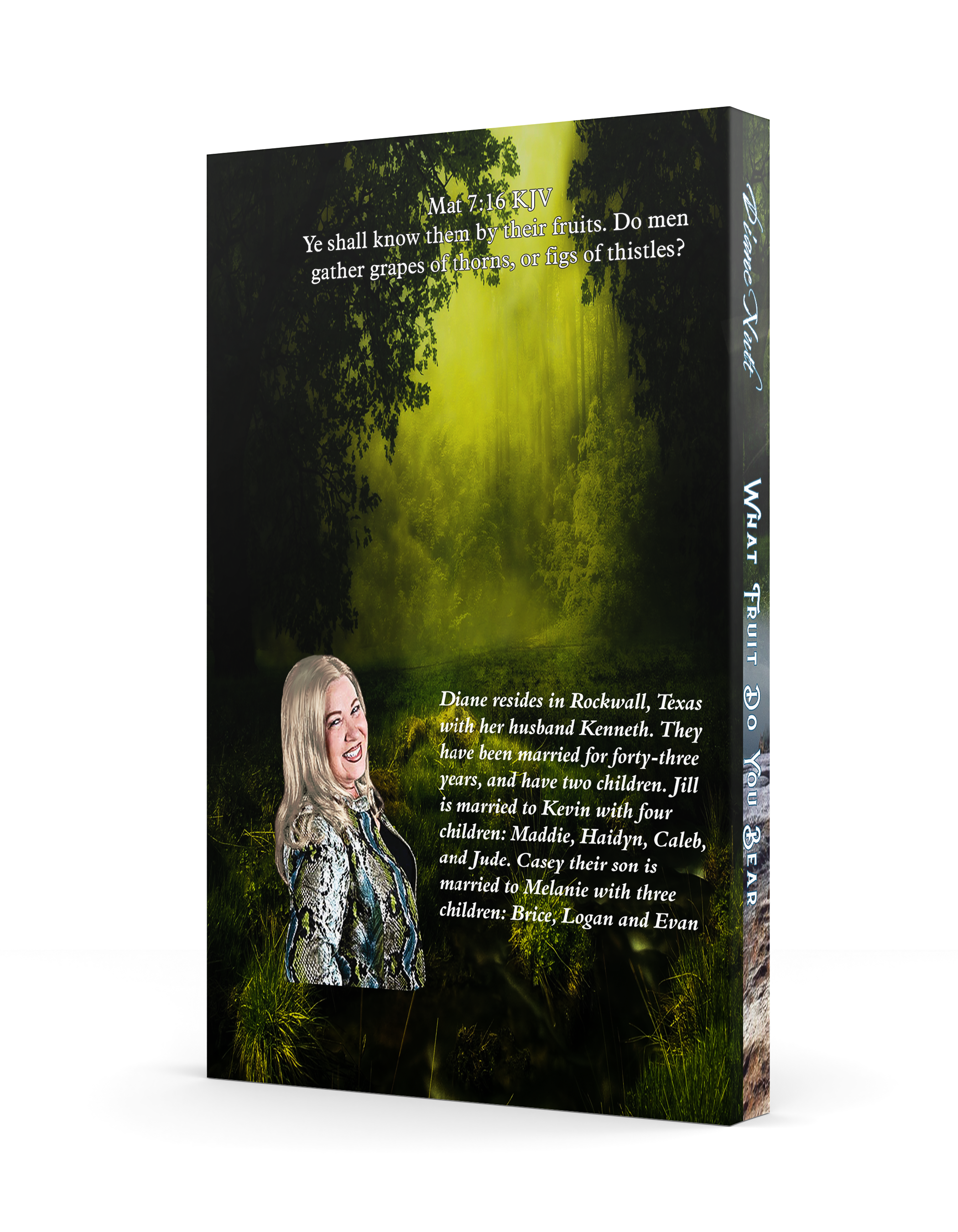 Book Cover Design (What Fruit Do You Bear- Book Contents Not For Sale) (Contact doveminrc@gmail.com for written book)