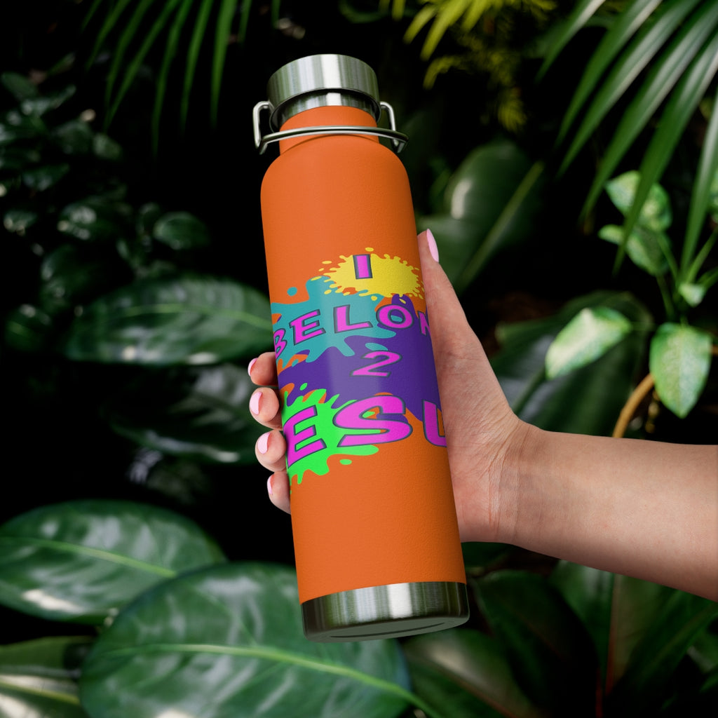 Big God said Let There Be Light & I Belong to JESUS (22oz Vacuum Insulated Bottle)