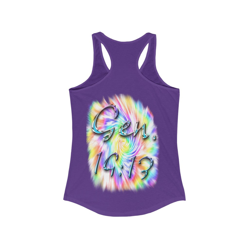 My God's Covenant Promise Gen 19:13 - Women's Ideal Racerback Tank