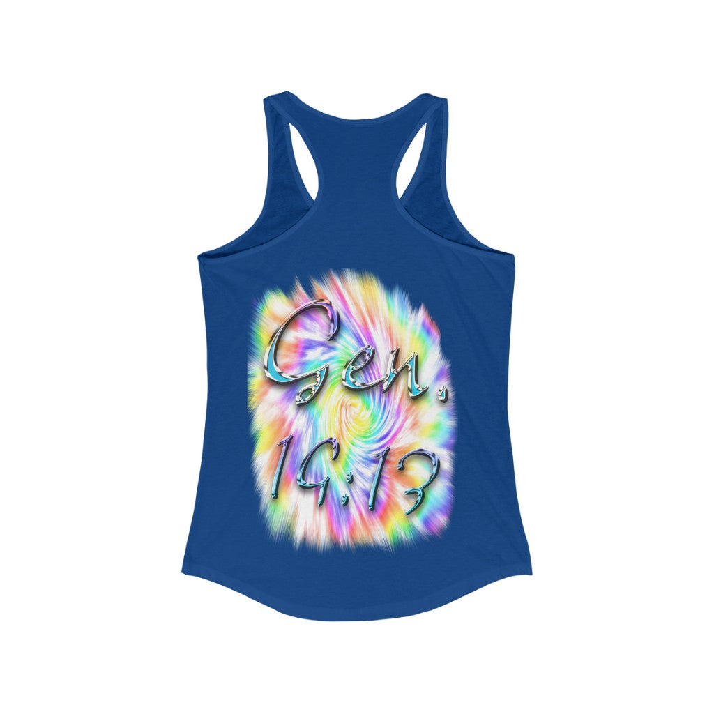 My God's Covenant Promise Gen 19:13 - Women's Ideal Racerback Tank