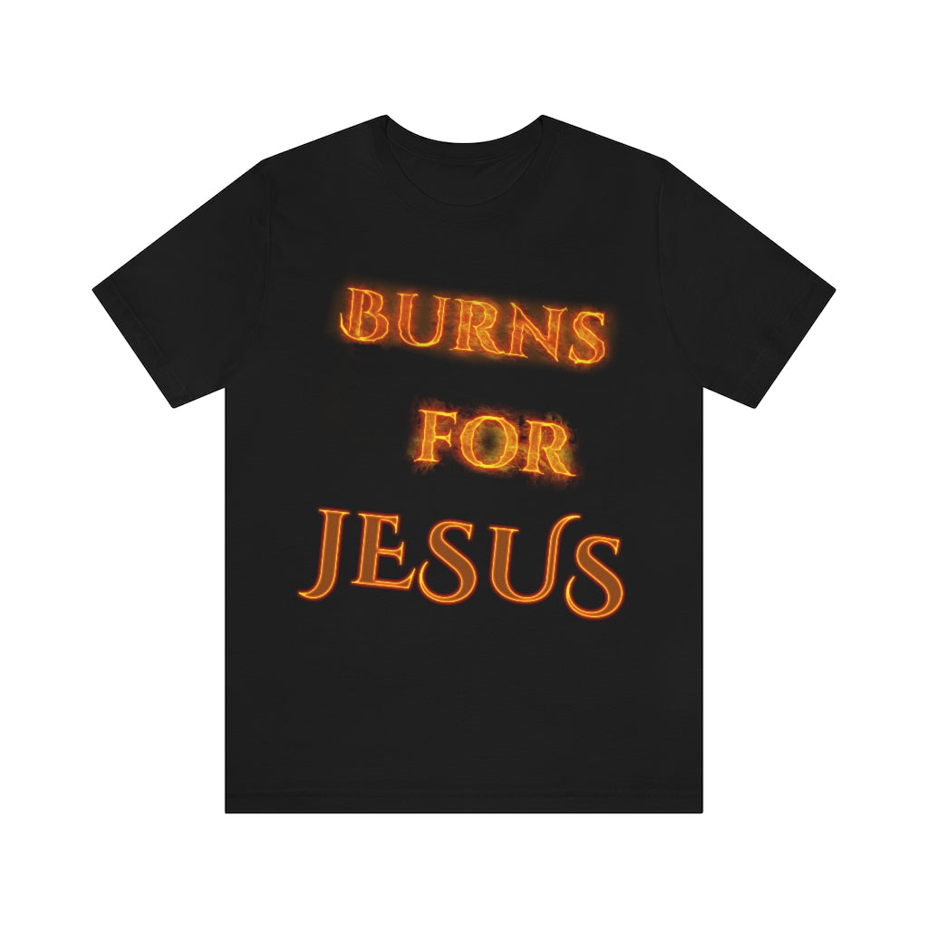 My Heart Burns for Jesus Unisex Jersey Short Sleeve Tee