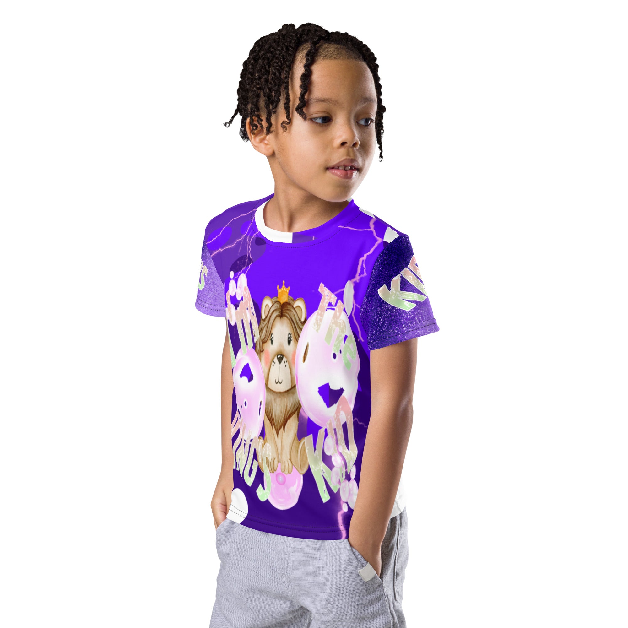 King's Kid AOP - (Kids crew neck t-shirt