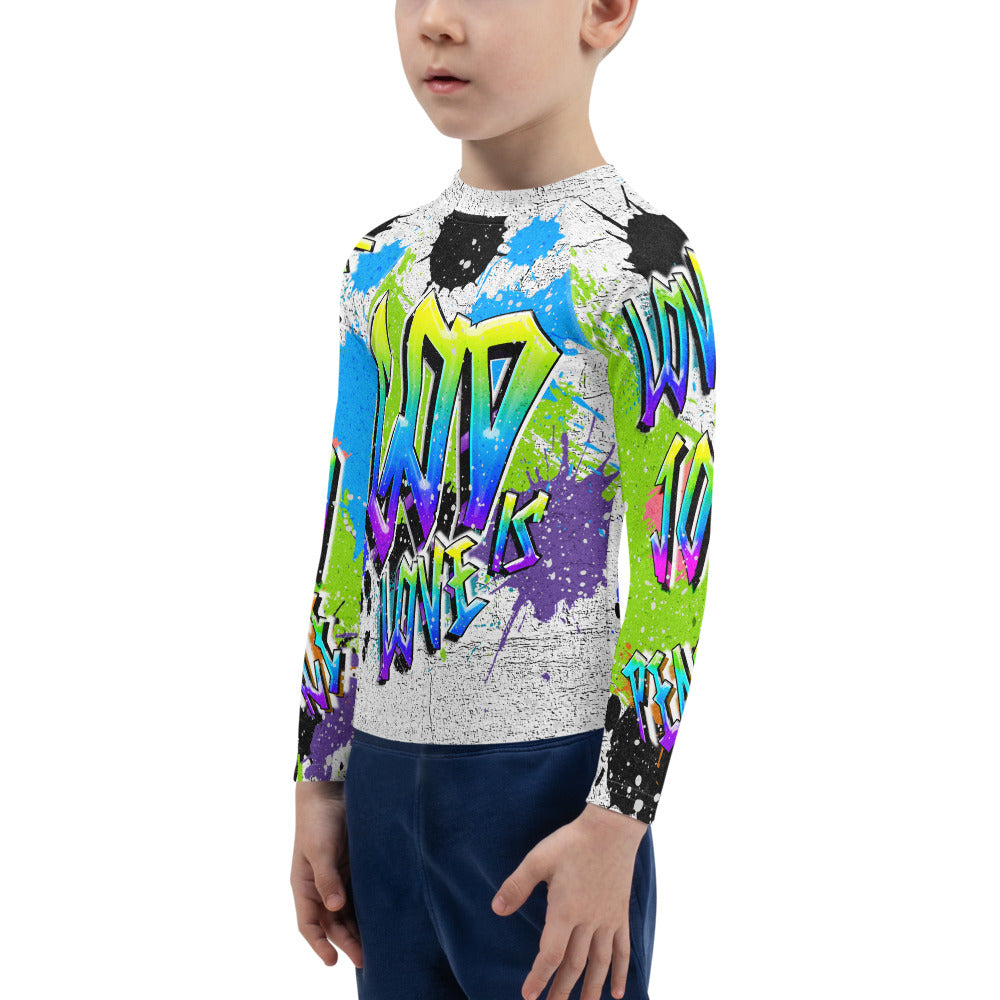 GOD is Love - Joy - Peace - Kids Rash Guard