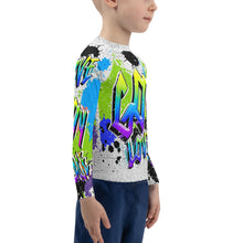 Load image into Gallery viewer, GOD is Love - Joy - Peace - Kids Rash Guard
