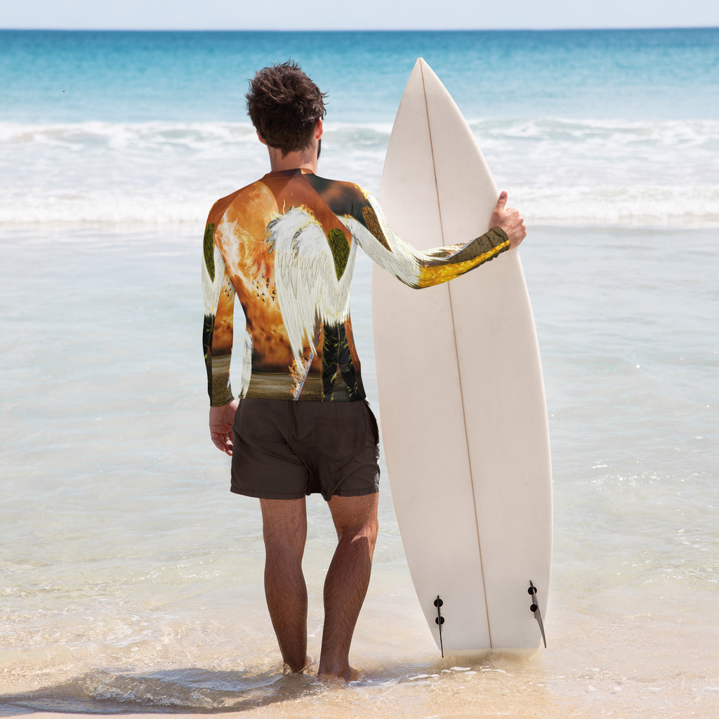 Warrior Angels AOP-  (Men's Long-Sleeve Rash Guard)