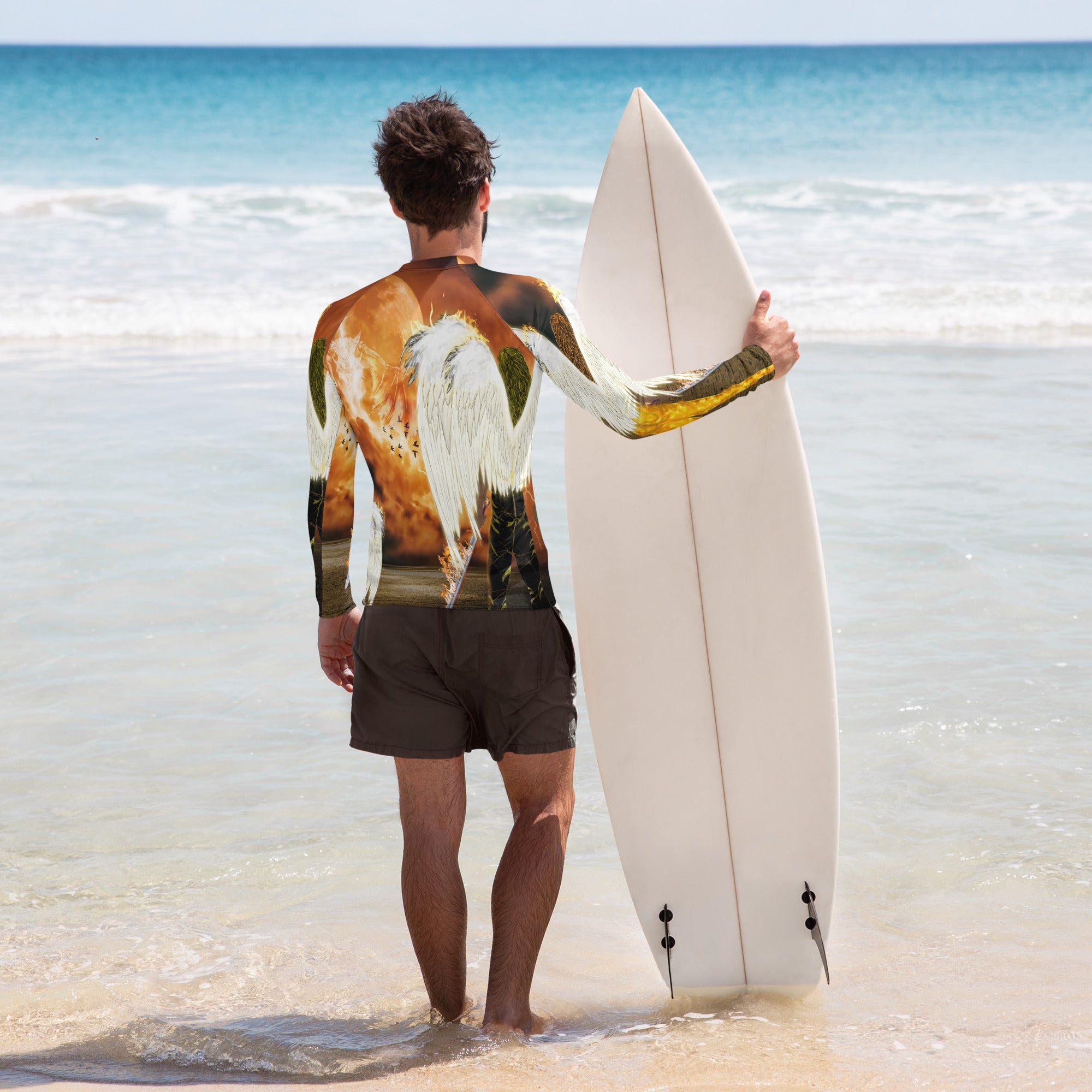 Warrior Angels AOP-  (Men's Long-Sleeve Rash Guard)