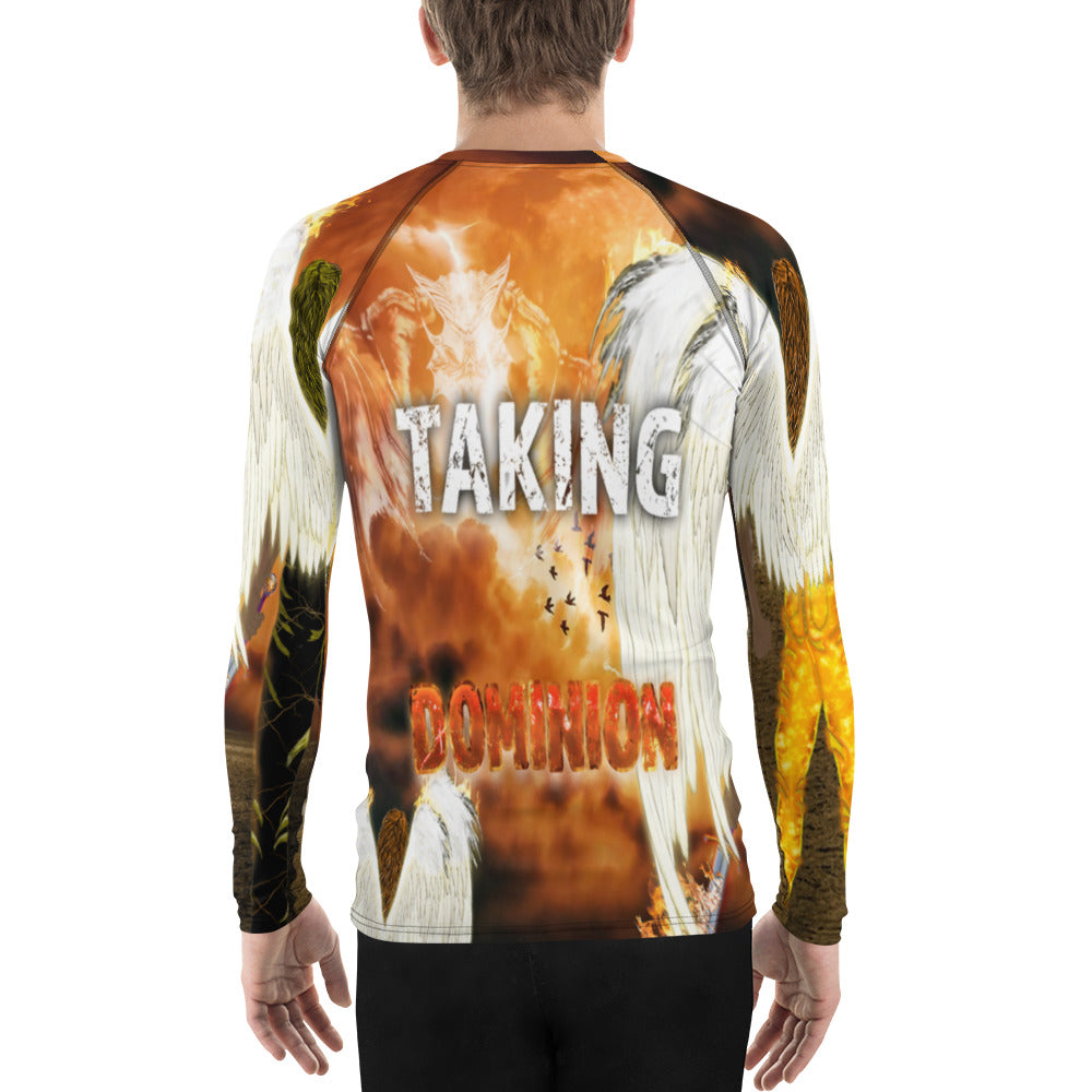 We Are Taking Dominion AOP -  (Men's Rash Guard)