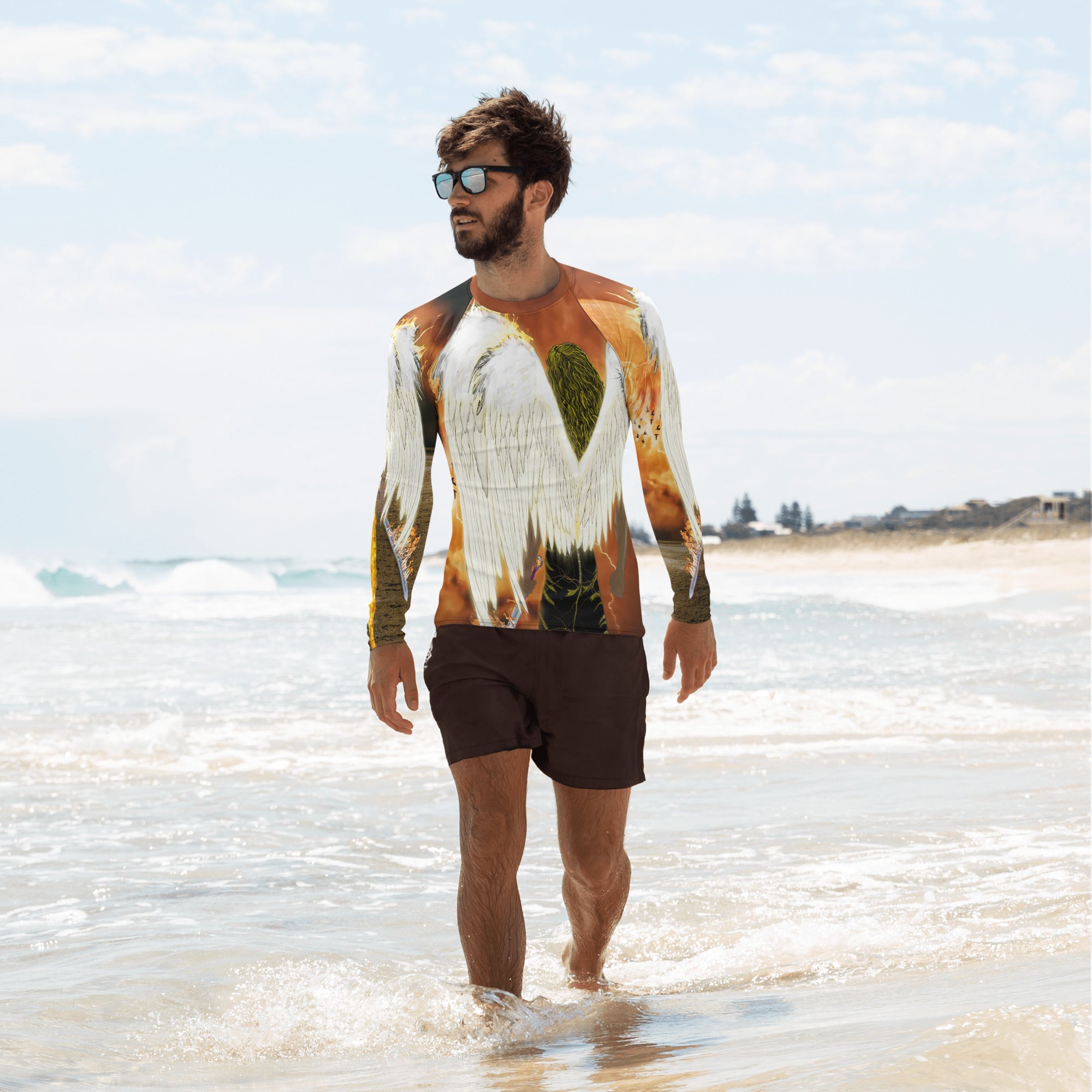 Warrior Angels AOP - (Men's Rash Guard)