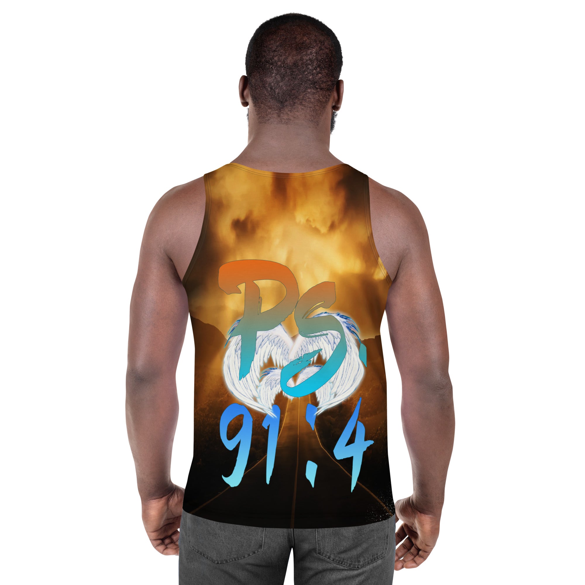 Under His Wings I Will Trust Ps. 91:4 - Unisex Tank Top