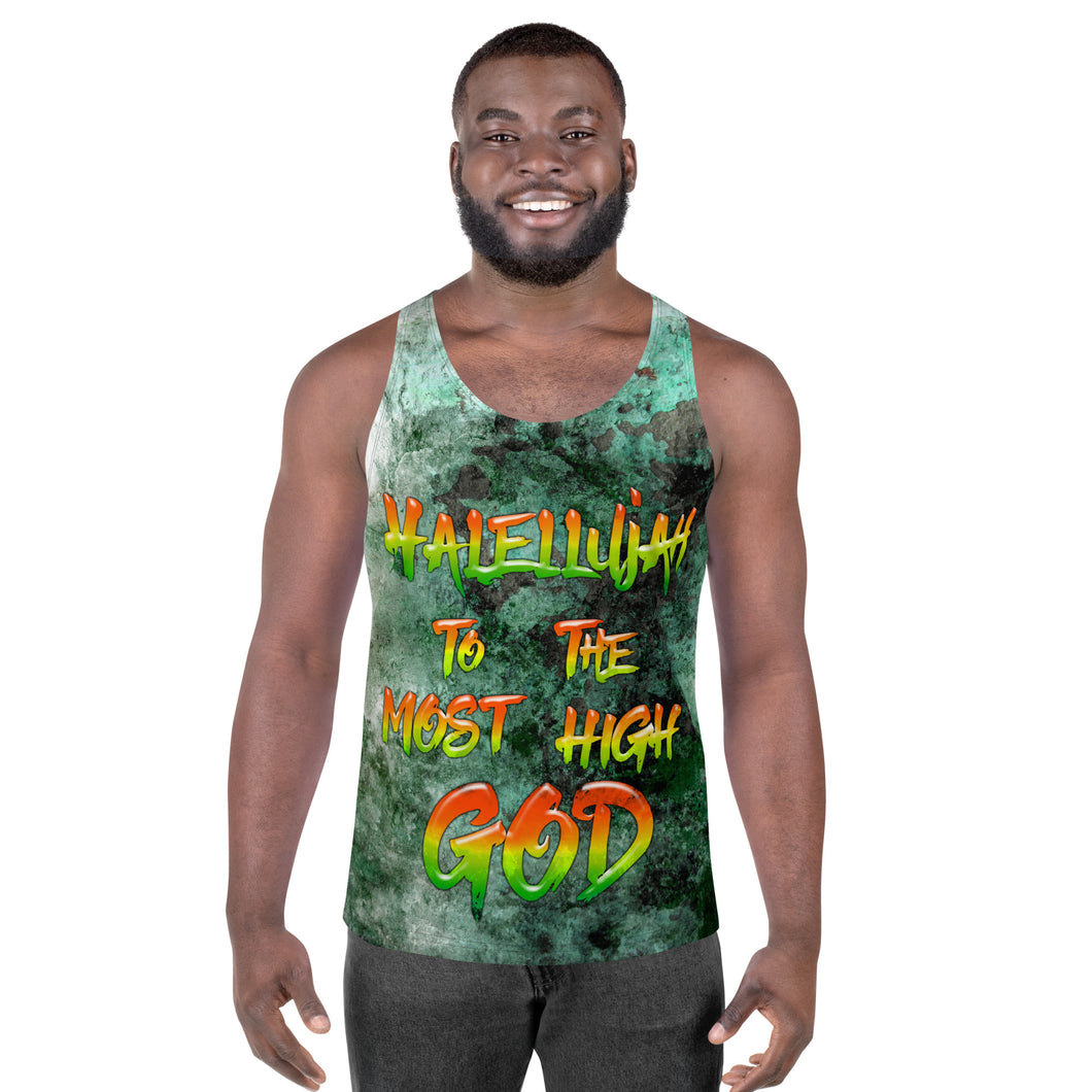 Hallelujah to the Most High God - Unisex Tank Top