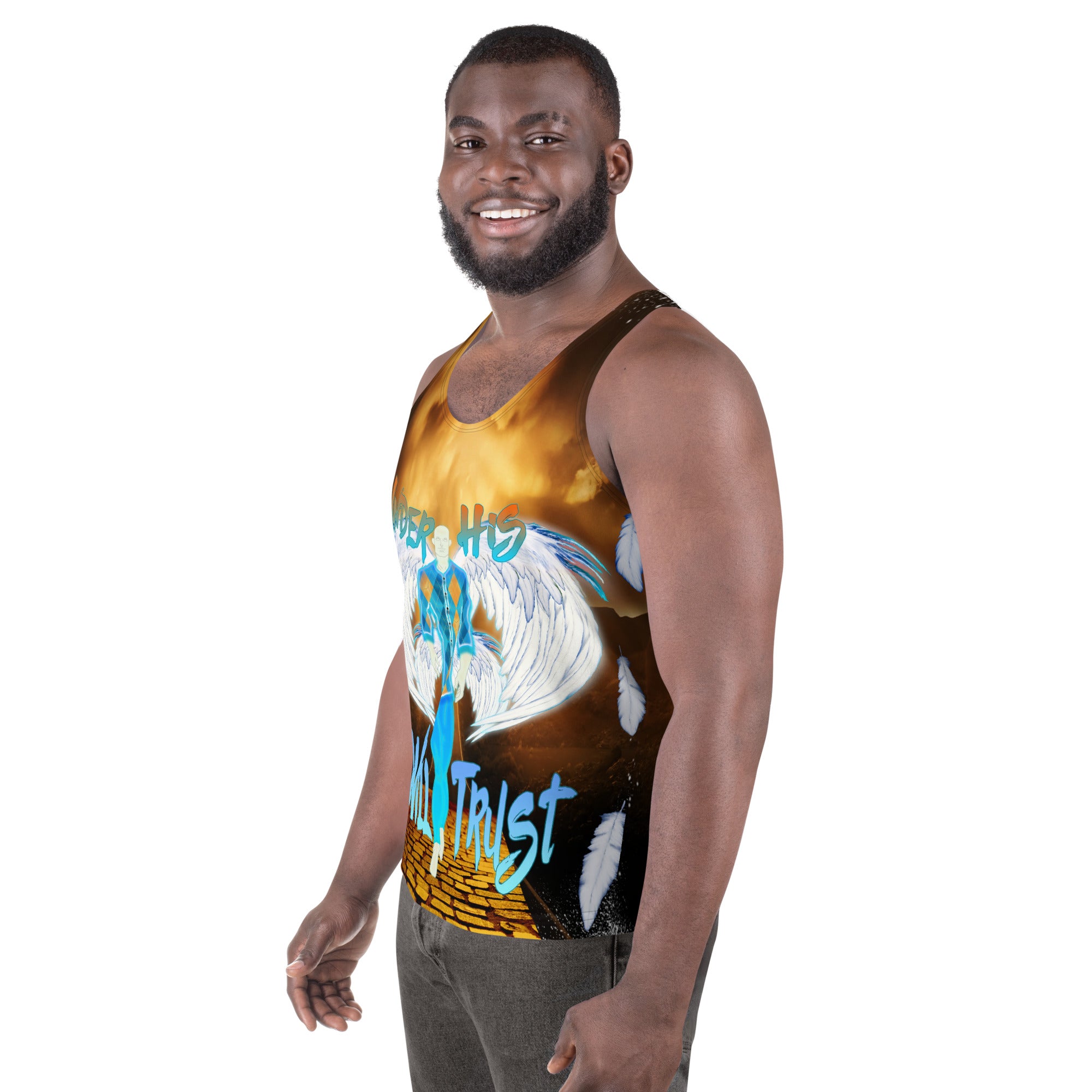 Under His Wings I Will Trust Ps. 91:4 - Unisex Tank Top