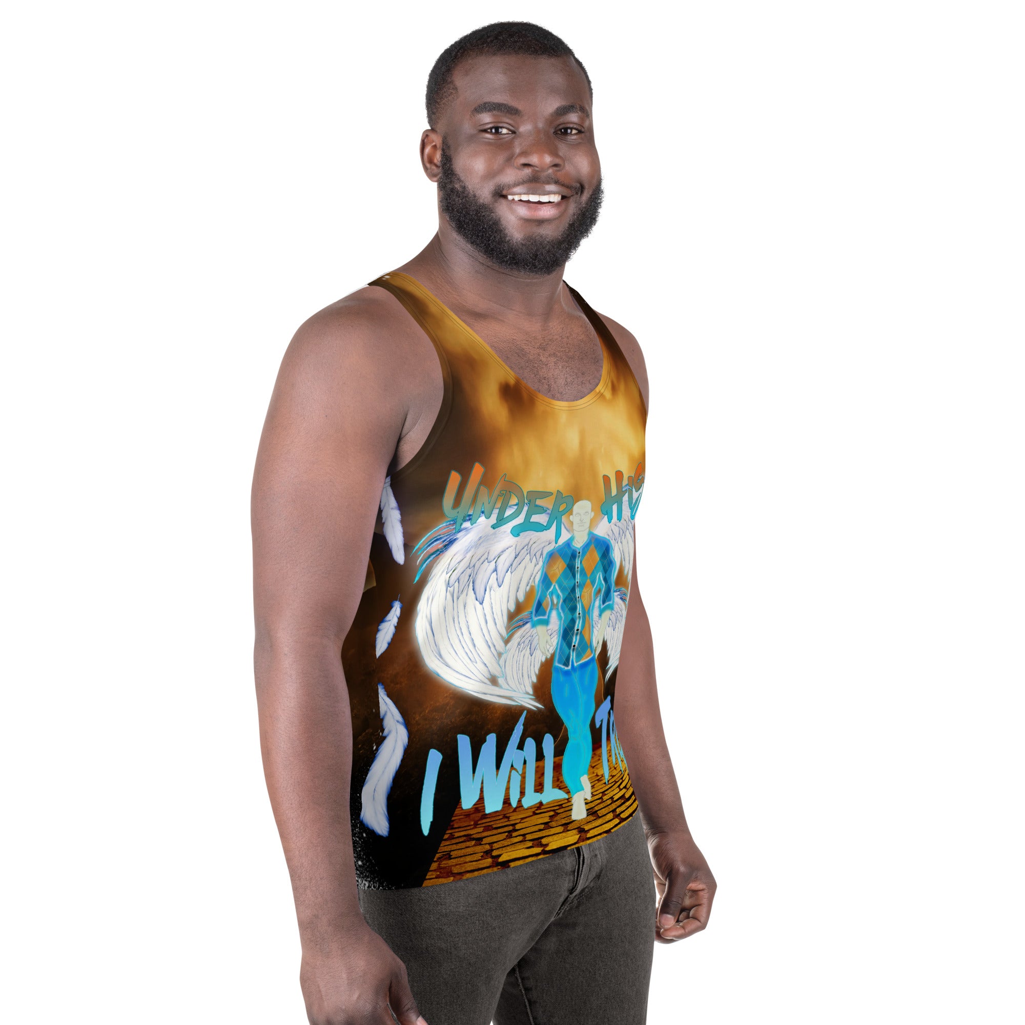 Under His Wings I Will Trust Ps. 91:4 - Unisex Tank Top